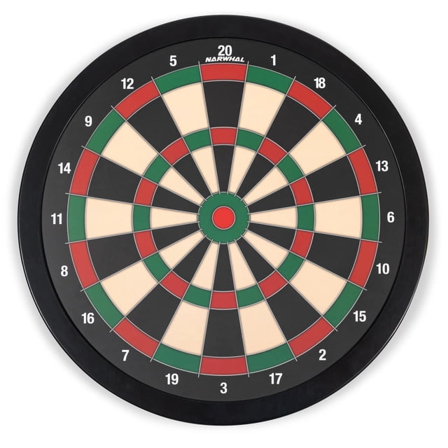 EastPoint Magnetic Dartboard 15.5-inch featuring classic black, cream, green, and red numbered segments 1 to 20, designed for family-friendly magnetic dart games with safe tip darts, suitable for game rooms and recreational use.