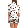 thumbnail image 3 of Kcodviy Pyjama Décontracté d'Halloween Imprimé pour Femmes Ensemble Pyjama et Short Ensemble Pyjama Confortable et Chaud Femmes Pyjama Chaud pour Femmes Pyjama d'Hiver Court pour Femmes Pyjamas pour Femmes à Carreaux, 3 of 6