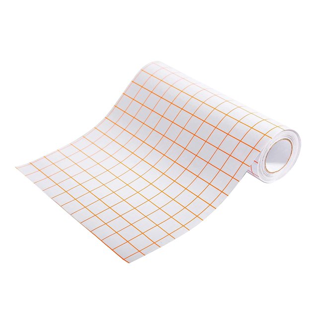 veasfak Adhesive Vinyl Transfer Paper Tape Roll for Decal Sign Window Sticker 12''x6.6ft