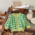 thumbnail image 2 of Besolor Manteaux pour Tout-Petits Filles Garçons Imprimés Manches Longues Col Ras du Cou Boutonné Veste Chaude Manteau Vêtements d'Automne, 2 of 3
