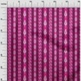 thumbnail image 2 of oneOone Tissu Polyester Lycra Rayé Imprimé Ikat au Mètre 56 Pouces de Large, 2 of 4
