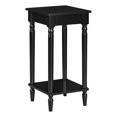 thumbnail image 2 of French Country Table d'Appoint Kim avec Tablette, Fini Bois Noir, 2 of 8