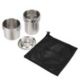 thumbnail image 2 of Ensemble de Cuisine de Camping, Ustensiles de Cuisine en Acier Inoxydable pour Pique-Nique, Randonnée, Camping, 2 of 8