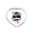 thumbnail image 1 of Playing Cards Gambling Utensils Chips Pattern Heart Mirror Travel Magnification Portable Handheld Pocket Makeup, 1 of 3