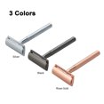 thumbnail image 3 of Black Stainless Steel Safety Razor for Men - Premium Double Edge Shaving Tool with Ergonomic Anti-Skid Handle, Easy Blade Replacement & Cleaning, Long-Lasting Rust-Resistant Construction (Blades Not, 3 of 6