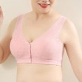 thumbnail image 2 of Timegard Wireless Bras for Women Plus Size Front Closure Button Full Support Breathable Comfy Seniors Bra, 2 of 6