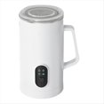 thumbnail image 4 of 4-in-1 Electric Milk Frother 400W 590ml Hot and Cold Milk Foamer Silent Operation Stainless Steel Milk US Plug B,1 * Electric Milk Frother,White, 4 of 9