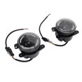 thumbnail image 3 of 2 Pcs 4 Po Pare-Chocs avant LED Feux de Brouillard Ronds de Remplacement pour Jeep Wrangler 20072018, 3 of 14