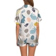 thumbnail image 2 of GDREDA Ensemble de Sommeil pour Femmes Dames Mode Décontractée Lapin de Pâques Impression Numérique 3D Pyjama Court Combinaison de Pyjama Femmes Ensembles de Pyjama pyjamas Beige,TG, 2 of 4