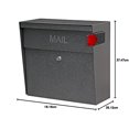 thumbnail image 2 of Mail Boss 7160 Metro Locking Wall Mount Mailbox, 2 of 18