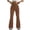 Brown, variant on LOVZFMLL Women's Pants, Solid Color Tight Fitting Hip Shaping Flared Yoga Pants Black, 2XL