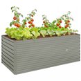 thumbnail image 1 of Outsunny Galvanized Raised Garden Bed, 5' x 3' x 2' Planter Box Light Grey, 1 of 10
