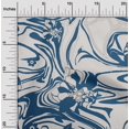 thumbnail image 2 of oneOone Polyester Lycra Medium Blue Fabric Abstracts Fabric For Sewing Printed Craft Fabric By The Yard 56 Inch Wide, 2 of 5