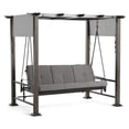 thumbnail image 1 of Garden Winds Replacement Canopy Top Cover for Broyhill Pergola Daybed Swing - Riplock 350 - Slate Gray, 1 of 4