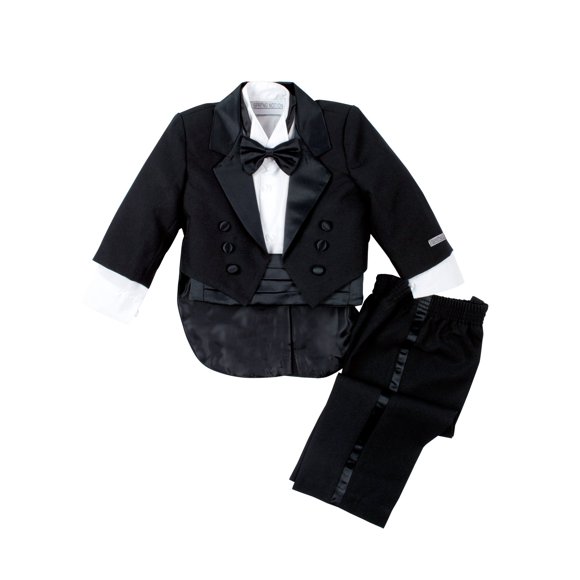 Spring Notion Baby Boys' Black Classic Tuxedo with Tail Large /12-18 Months