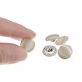thumbnail image 4 of 10pcs 20L Fabric Cloth Covered Button 12.5mm Round Metal Shank Sewing Buttons for Suits Blouses Sweaters, Skin Color, 4 of 5