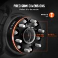 thumbnail image 3 of VEVOR 2" 6"x5.5" Wheel Spacers Wheel Adapters 6 Lug Forged Spacer 4 PCS Black, 3 of 9