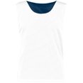 thumbnail image 4 of ASI 9718.301.S Youth Mesh Reversible Pinnie Top, Navy & White - Small, 4 of 5