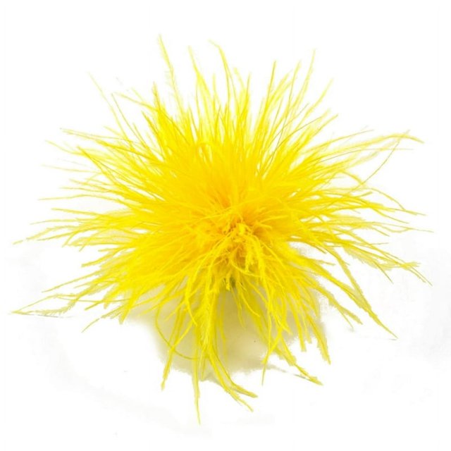 HLONK Feather Brooch Feathers Corsages Cloth Decorations Ostrich Feather Material