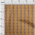 thumbnail image 1 of oneOone Cotton Poplin Fabric Leaves & Floral Block Print Fabric BTY 42 Inch Wide, 1 of 5