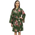 thumbnail image 1 of Bimba Kimono à Imprimé Floral pour Femme, Robe à Manches Longues, Tenue de Nuit pour Demoiselle d'Honneur-24, 1 of 6