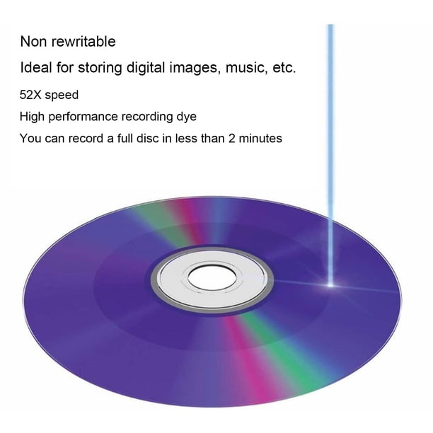 CD R Blank Discs, 52X 700MB Recordable Disc Blank CDs For Storing