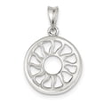 thumbnail image 1 of Pendentif en Forme de Soleil en Argent Sterling 925 Poli, 1 of 2
