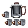 thumbnail image 4 of GUOOL 490ml Glass Teapot Blooming Flower Tea Tea Kettle for Kitchen Tea House Home A, 4 of 9
