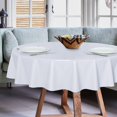 thumbnail image 2 of Nappe Ronde en Plastique Transparent - - Protège-Nappe en Vinyle PVC Anti-Déversement d'Huile, Essuyable, Housse de Table pour Tables à Manger, Fêtes, Camping, Cristal Clair, 2 of 7