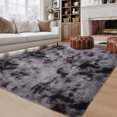 thumbnail image 2 of Hasoo 8' x 10' Large Area Rug High-Pile Plush Shag Rug Perfect for Living Rooms, Bedrooms, Dining Rooms, Dark Grey, 2 of 7