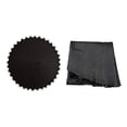 thumbnail image 3 of Ruiboury Premium Trampoline Mat Round Durable Replacement Long Lasting V-Rings with Black 14 ft 88 rings, 3 of 6