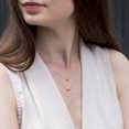 thumbnail image 5 of Miabella Collier à Double Rang Cœur en Argent Sterling Plaqué Blanc et Rose Bicolore, 5 of 5