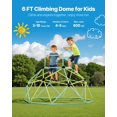 thumbnail image 2 of VEVOR Climbing Dome 6FT Geometric Dome Climber 600LBS Loading Kids Jungle Gym, 2 of 9