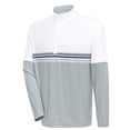thumbnail image 2 of Antigua Men's Bender 1/4-Zip Golf Performance Pullover, X-Large White/Navy, 2 of 2