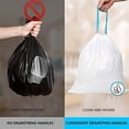 thumbnail image 5 of Small Trash Bag, 2.6 Gallon Garbage Bags Bathroom Trash can Liners for Bedroom Home Kitchen 5Counts,Auto shrink, White, 5 of 5