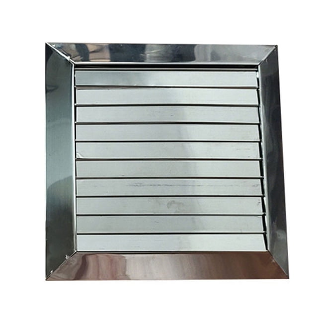 100/150mm Stainless Steel Movable Square Vents External Wall Rain Cap
