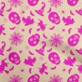thumbnail image 1 of oneOone Tissu Popeline de Coton Beige Matériel de Robe d'Halloween Tissu Imprimé Tissu au Mètre 56 Pouces de Large, 1 of 4