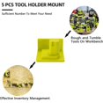thumbnail image 4 of MesaSe 5Pcs Tool Mount Holder Plastic Electric Tool Battery Dock Holder Compatible with 18V Battery Tool Heavy Duty Power Tool Hanger with Screws for Workshop Garage, 4 of 9