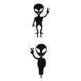 thumbnail image 1 of 2pcs Acrylic Home Garden Outer Alien Stake Cute Silhouette Outdoor Decor, 1 of 5