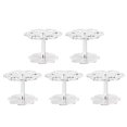 thumbnail image 1 of 5Pcs 6 Holes Acrylic Ice Cream Cone Stand Holder Transparent, 1 of 5