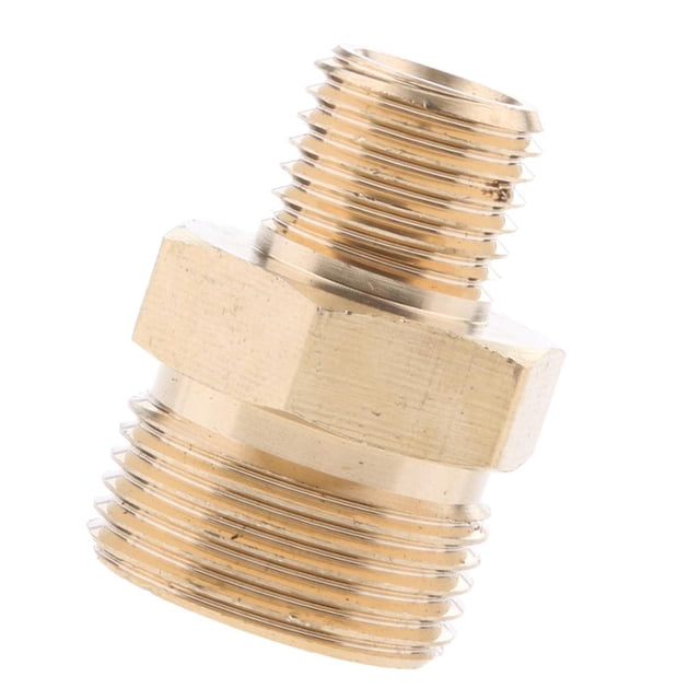 Almencla Raccord de Tuyau à Vis de Laveuse à Pression Mâle 22MM 14MM Adaptateur de Raccord #2 22MM m à 22MM m à 14MM m - Plat