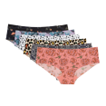 thumbnail image 1 of No Show Laser Cut Surprise Print Hipster Panty 6 Pack, 1 of 5