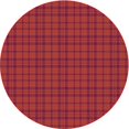 thumbnail image 1 of Ahgly Company Tapis d'Intérieur Ronds Transitionnels Rouges Lavables à la Machine, 4 Pieds Rond, 1 of 7