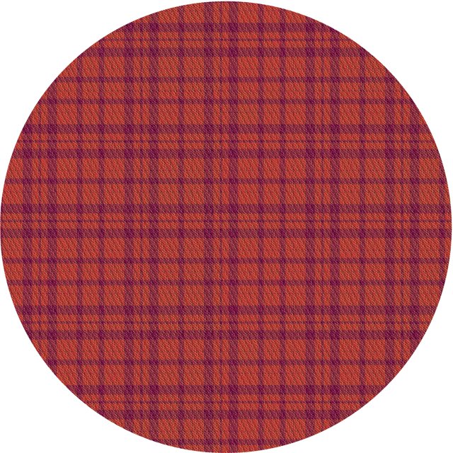Ahgly Company Tapis d'Intérieur Ronds Transitionnels Rouges Lavables à la Machine, 4 Pieds Rond