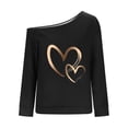 thumbnail image 4 of NJDVHB Chandails Sans Capuchon pour Femmes, Chandail à Capuchon Ample à Manches Longues pour Femmes, Imprimé, à une Épaule Inclinée, 4 of 4