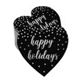 thumbnail image 1 of Inkdotpot Real Silver Foil Happy Holiday Tag Favor Hang Paper Tag 50 Pieces, 1 of 6