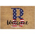 thumbnail image 2 of TopLLC Bathroom Rugs 4th Of July Door Mat Patriotic Doormat Entryway Rug Welcome Independence Day Doormat Stain And Fad Patriotic Decor Welcome Outdoor Mat A map, 2 of 2