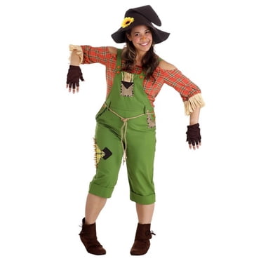 Women's Scarecrow Costume Classic Scarecrow Costume Ladies Adult Outfit Large