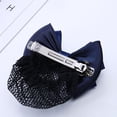 thumbnail image 4 of Decodeary Professional Hair Plate Mesh Pocket Practical Snood Net Elegant And Professional Two Bows- light pink 1Set, 4 of 6