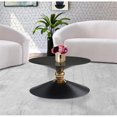 thumbnail image 2 of Meridian Furniture Malia Table Basse en Forme de Sablier en Métal Noir et Or, 2 of 5